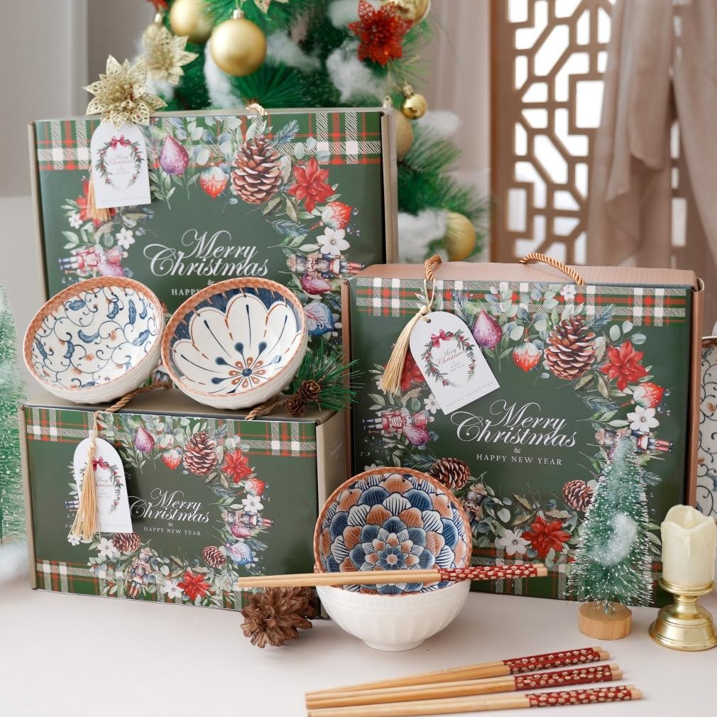 CR - Hamper Christmas Bowl Set Christmas Hamper Natal dan Tahun Baru TERLARIS