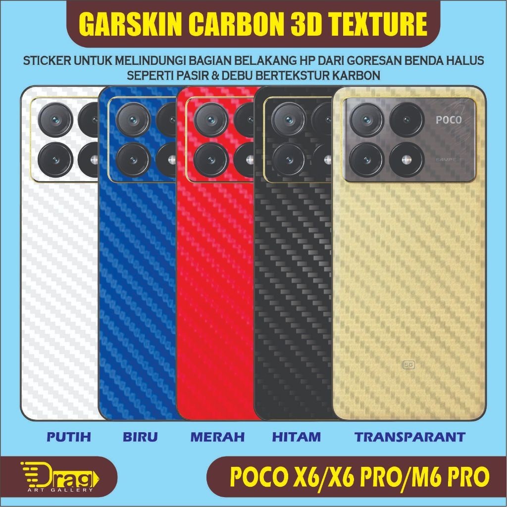 

Poco M6 Casing/Case Stiker Skin Wrap CUSTOM - Premium Quality