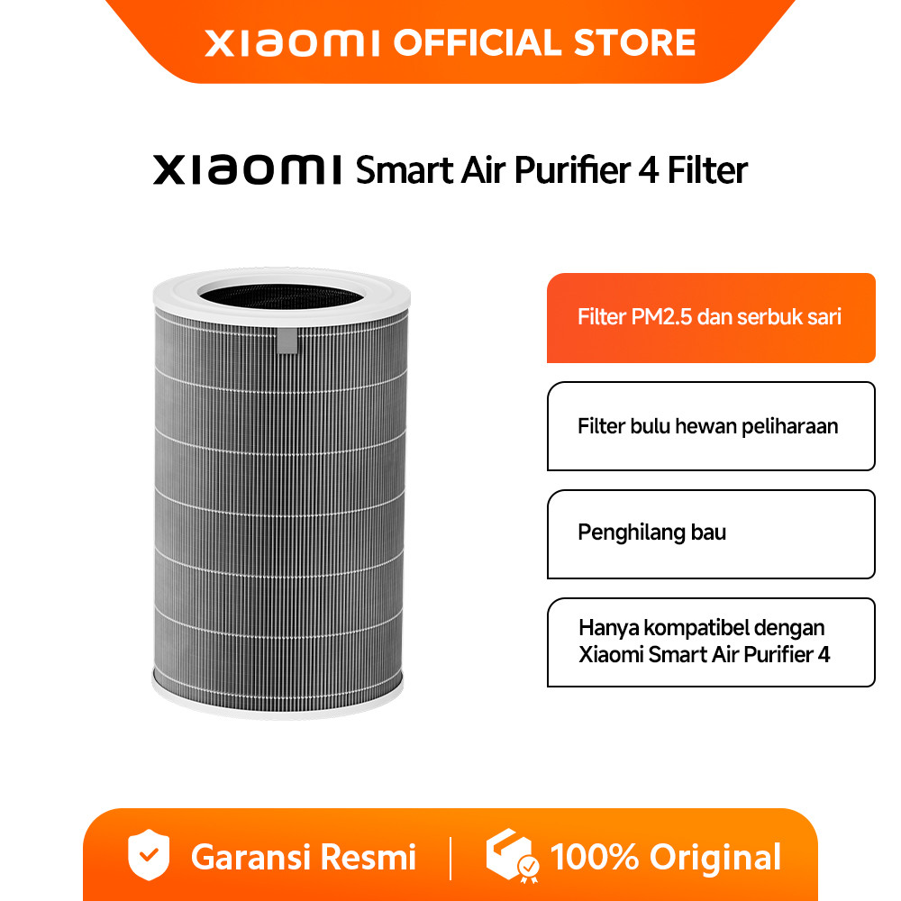 Xiaomi Smart Air Purifier 4 Filter | Filter PM2.5 dan serbuk sari | Filter bulu hewan | Penghilang b
