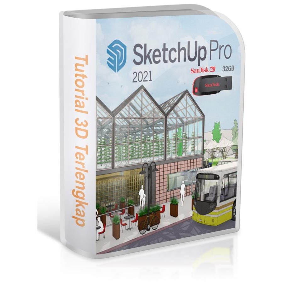 Diskon Flashdisk 32GB Video Tutorial Mastering SketchUp 2021 & VRay 5 Series