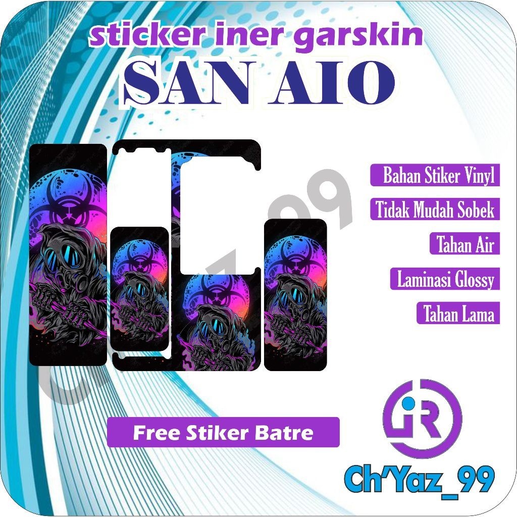 

Glossy San A10 Iner Casing/Case Stiker Skin Wrap CUSTOM - Premium Quality