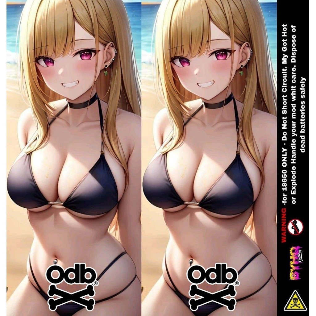

Stiker Bateray Odb 18650 Anime Casing/Case Skin Wrap CUSTOM - Premium Quality