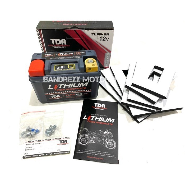 Aki Motor TDR Lithium Iron Phospate Battery TLFP-9R CBR250RR-Ninja 250