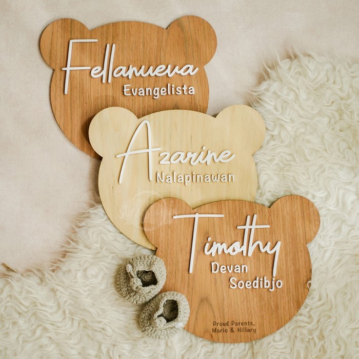 CHELSEA HOSPITAL BOARD Papan Nama Bayi Kelahiran Baby