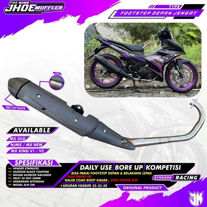 Knalpot Standar Racing MX King MX NEW MX OLD Original Jhoe muffler