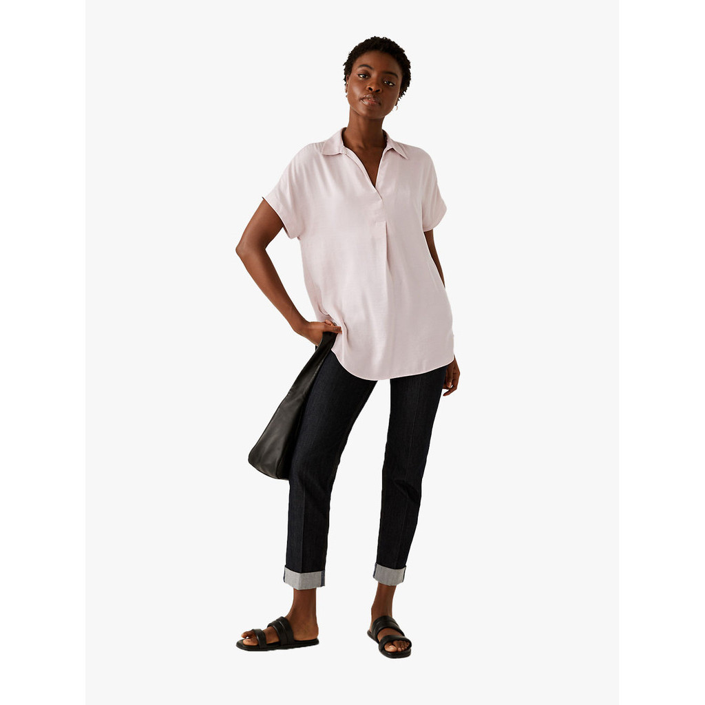 M&S - Blouse Wanita - Satin Popover Blouse