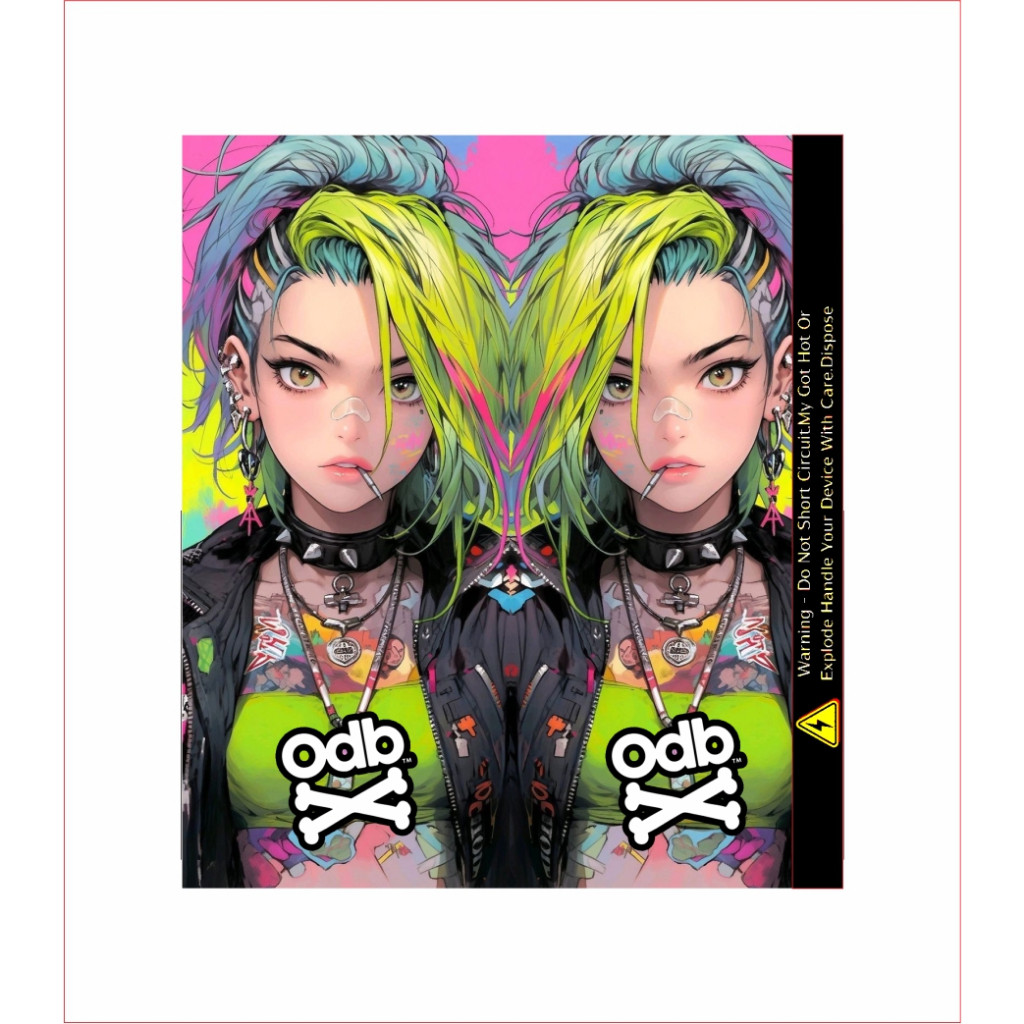 

Warp Stiker Batre 18650 Hologram Motif 5 Casing/Case Stiker Skin Wrap CUSTOM - Premium Quality