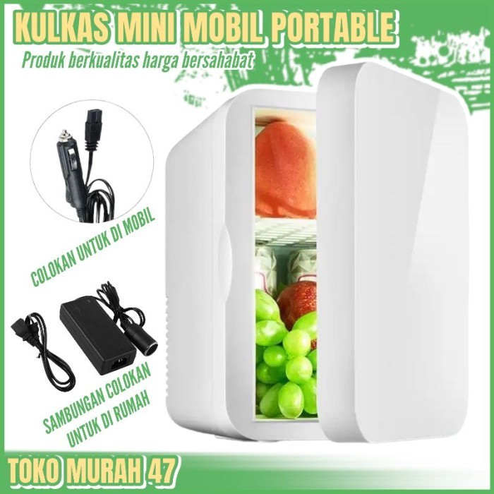 KULKAS MINI MOBIL PORTABLE 2 IN 1 CAR COOLER WARMER SKIN CARE COOL BOX