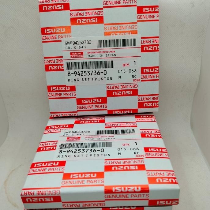 ring set piston ring seher isuzu panther old 2.3 STD OEM [ PICCA ]