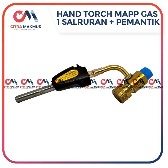 HAND TORCH MAPP GAS TEMBAGA 1 API ALAT LAS PIPA AC PORTABLE KUNINGAN