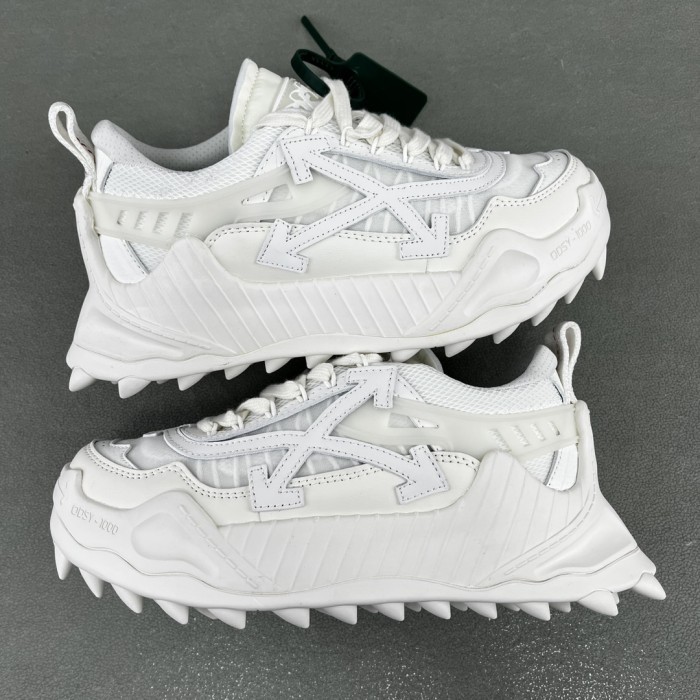 Off-White Odsy 1000 Lace-Up Sneakers - Triple White