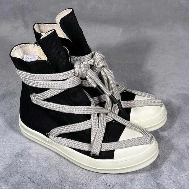 Rick Owens DRKSHDW Hexa Jumbo Laces Black Sneaker