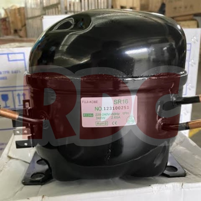 KOMPRESOR FUJI-KOBE SR16 COMPRESSOR KULKAS FREEZER 1/2PK R134