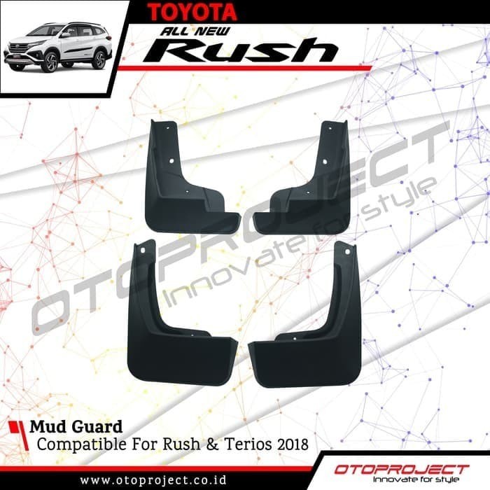 OTOPROJECT MUD GUARD ALL NEW RUSH SPARBOR KARPET LUMPUR ALL NEW TERIOS
