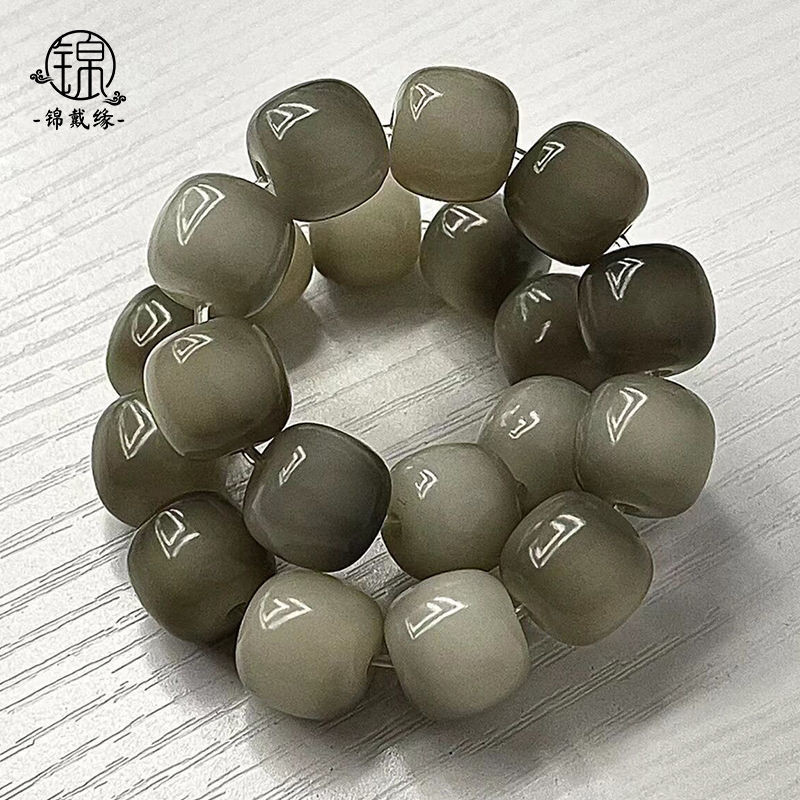 

Jin Dai Yuan Genuine Bodhi Bracelet/Pliable Temperament Student Edition Decompression Artifact Floating Flowers Buddha Beads