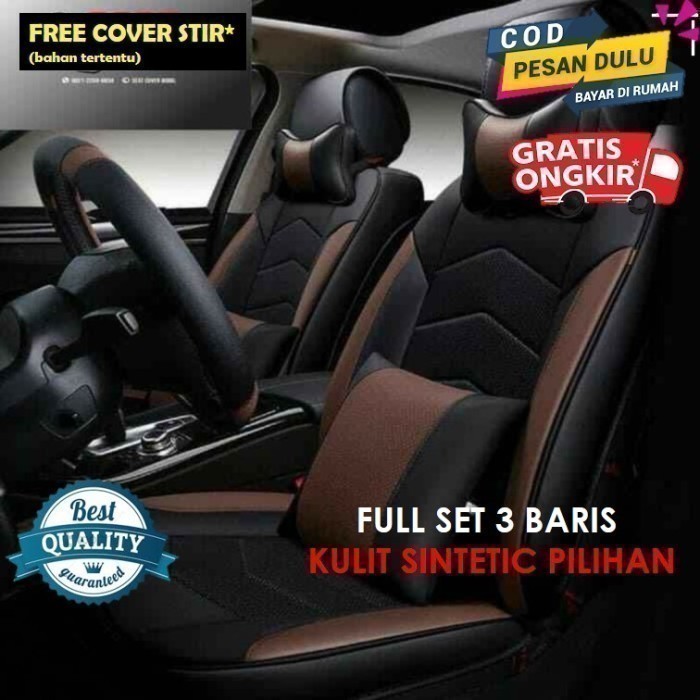 SARUNG JOK MOBIL INNOVA LAMA INNOVA REBORN BAHAN KULIT SYNTETIC