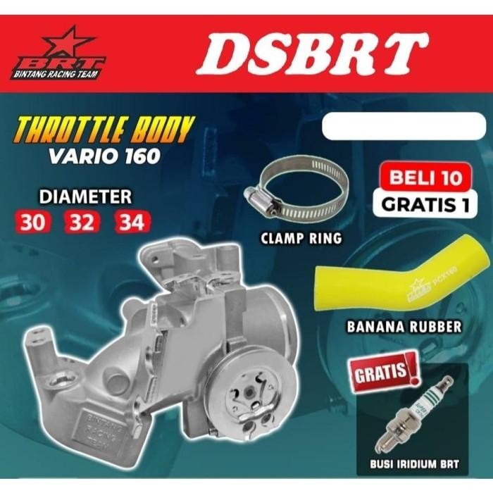 ** TB Throttle Body BRT & Velocity Banana TB BRT VARIO 160 30mm 32mm 34mm DOWNDRAFT ** Premium