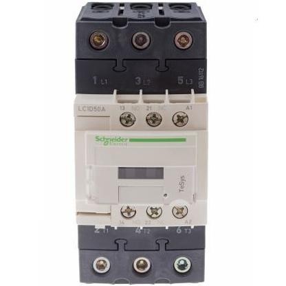 [ TM ] OBRAL SCHNEIDER CONTACTOR 50A AC3 22 KW COIL 42CAC LC1D50AD7PUTIH