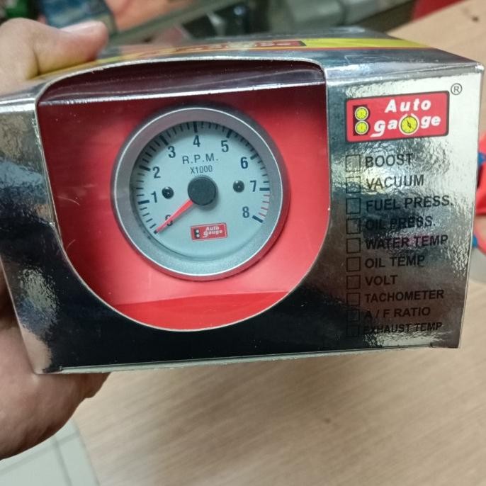 Auto Gauge RPM Mobil / Tachometer Auto Gauge Mobil Mesin Bensin