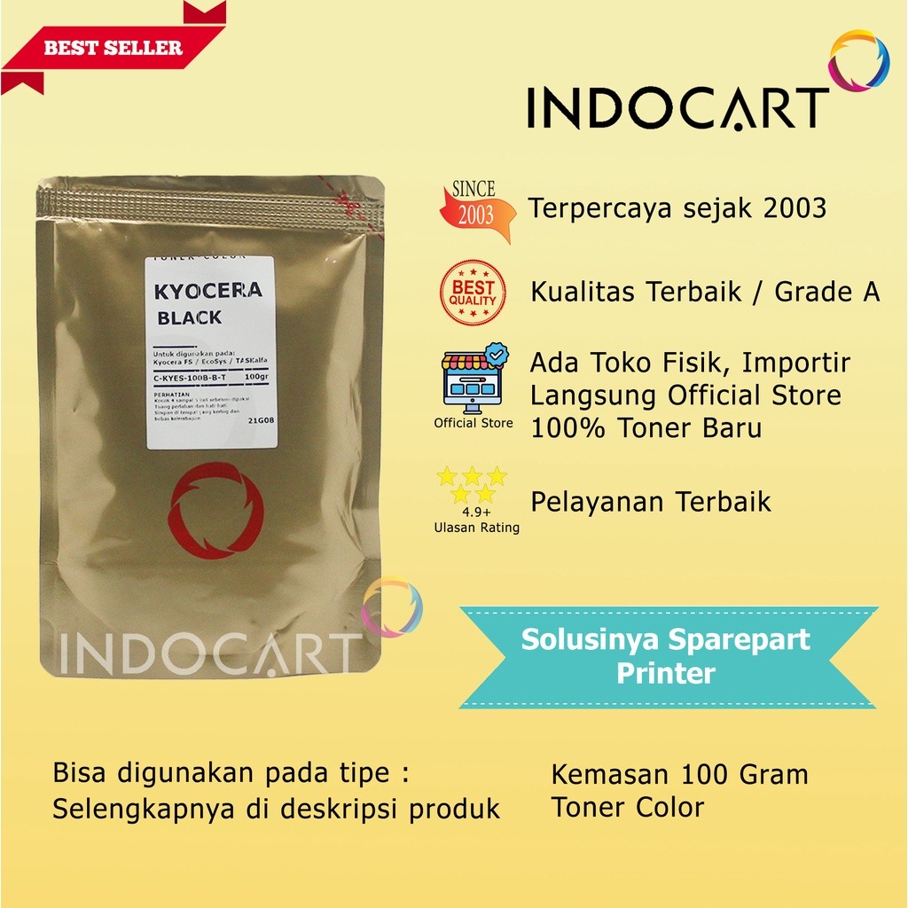 IndoCart Serbuk Toner Warna Jepang-TK8349 TK-8349-TASKalfa 2552ci-100gr