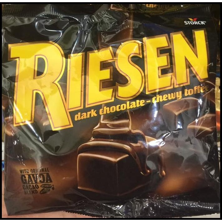 

Promo!! Riesen Dark Chocolate Chewy Toffee Caramel Candy-Coklat Impor