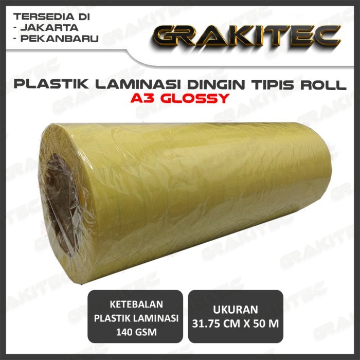 

TERBARU - Plastik Laminasi Dingin ROLL A3 / A4 DOFF & GLOSSY