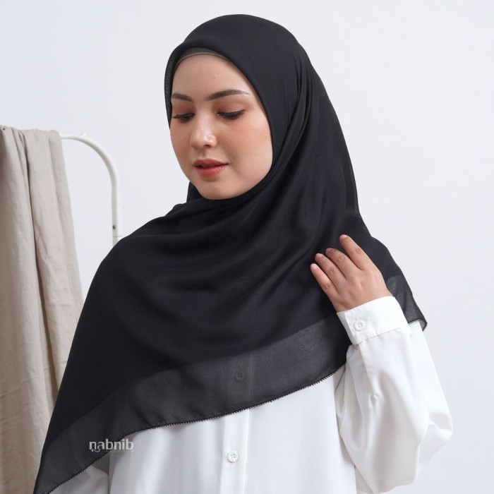 Nabnib - Mela Black Hijab Voal Paris Ultrafine Eyelash #Original