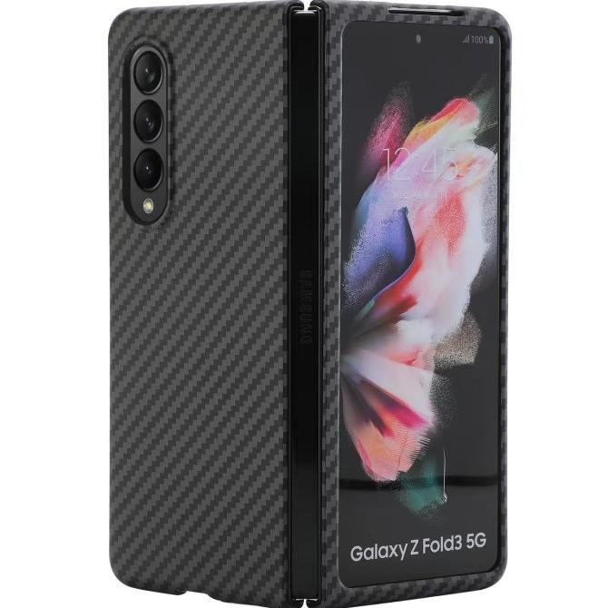 CASE SAMSUNG GALAXY Z FOLD3 5G FOLD 3 KEVLAR CARBON ORIGINAL