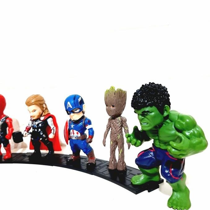 

Sale! Avangers Figure Set 8 Kado Anak Murah Cake Topper Brithday Anak