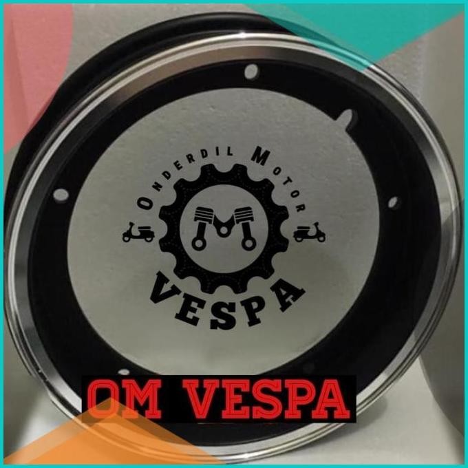 VROSSI - VELG TUBELESS VESPA RING 10, BLACK CROME (SEPASANG) 11OKTZ4 t