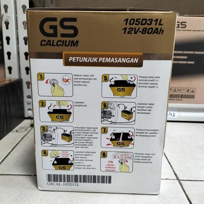 Aki Mobil Pajero Dakar, Fortuner Diesel 105D31L Gs Astra Calsium 80Ah