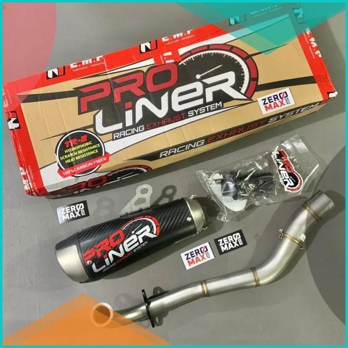 Knalpot Racing PRO LINER PROLINER TR2 TR-2 TR 2 Carbon Short NMAX Old