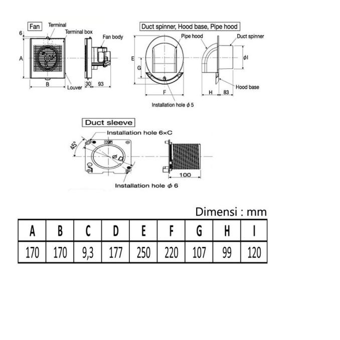 Panasonic Exhaust Fan Kamar Mandi 4Inch Fv-10Egk 10-Egk Fv10Egk Discount