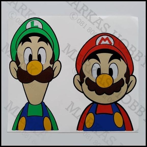 

BEST DEAL STIKER SUPER MARIO AND LUIGI CHARACTER !!!!!!