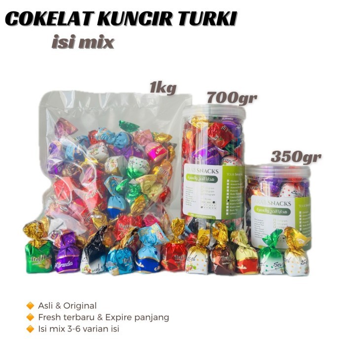 

Ready Stok - Cokelat Turki Mix 350Gr 700Gr Coklat Arab Turkey Kuncir Chocolate