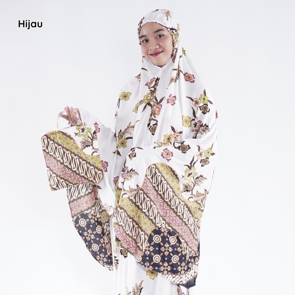 Mukena Wanita Rukuh Mukenoh Cewek Solat Lebaran Bahan Adem Rukoh Jumbo Mukenah Santriwati Podnok Pes