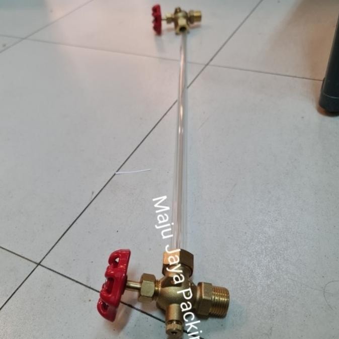 

Level Gauge / Water Gauge Kuningan 1/2" Inch + Pipa Kaca 50 Cm Original Dan Terpercaya