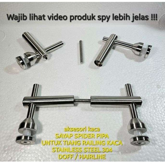 

Sayap Spider Pipa Doff Braket Glass Fitting Tiang Railiing Kaca 304 Original Dan Terpercaya