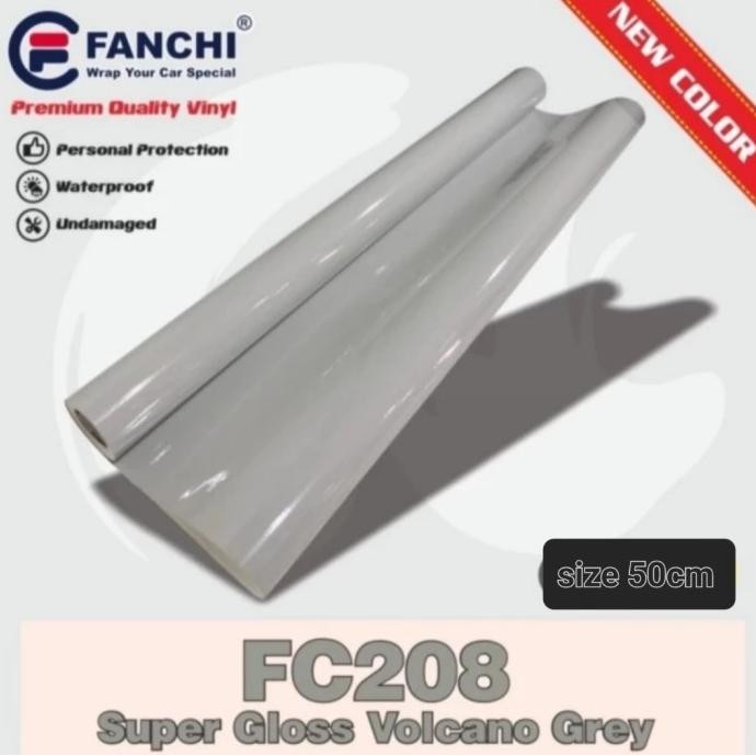 

MURAH ROLL STICKER FANCHI FC208 SUPER GLOSSY VOLCANO GREY 50CM X 8,5M ROLL