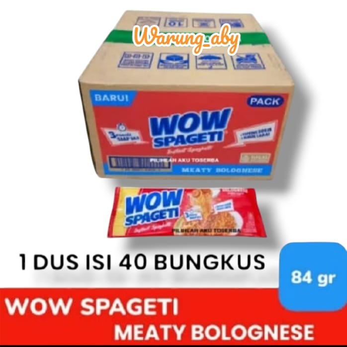 

MIE WOW SPAGETI 2 VARIAN RASA - CARBONARA - BOLOGNESE