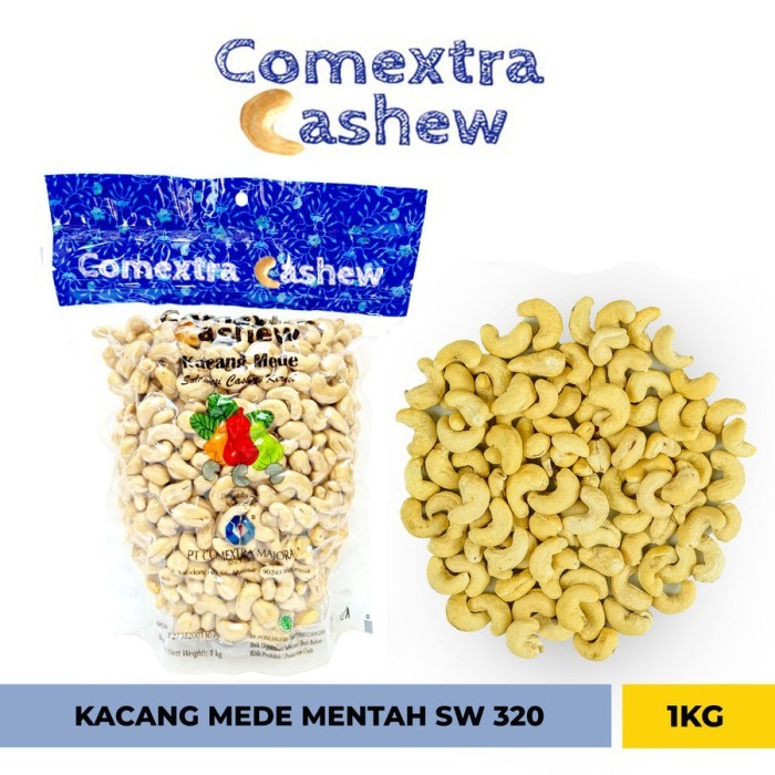 

Ready Kacang Mede Mentah Utuh S 320 1 Kg - Cashew Mete Mente