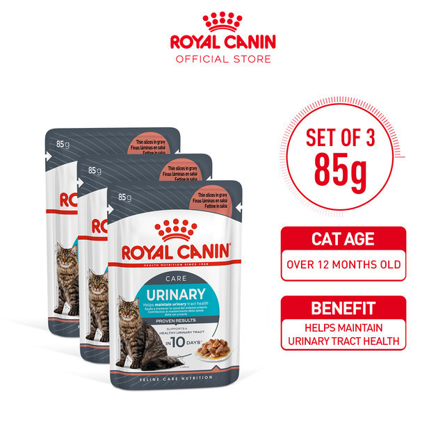 

23bagusmenshop - Royal Canin Urinary Care Wet Food Kucing 85gr x3 Pouch Feline Nutrition