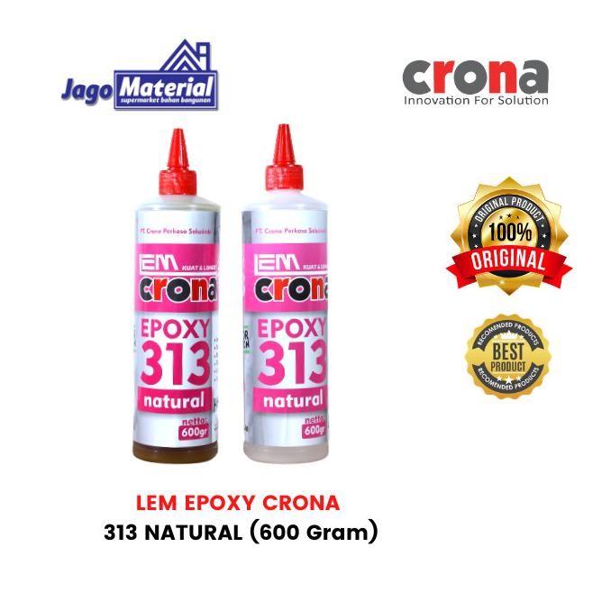 Ready Lem Epoxy Crona 313 Natural (Resin + Hardener)