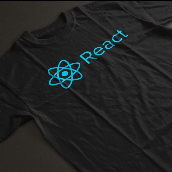 Kaos Coding Coder Programmer REACT JS Code DTG Katun Premium (S-XXL)