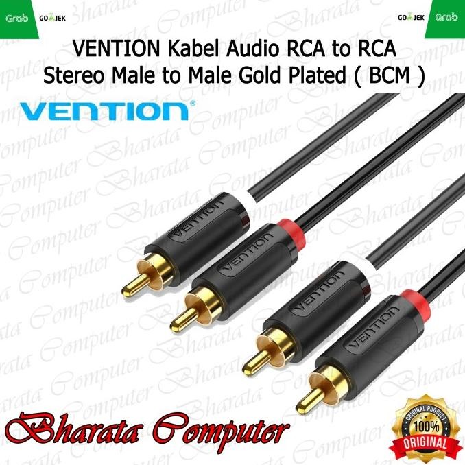 

Diskon! VENTION Kabel Audio RCA to RCA Stereo Male to Male Gold Plated ( BCM )
