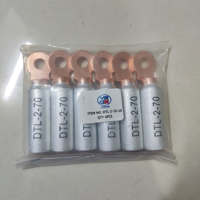 TERMURAH SKUN KABEL BIMETAL AL-CU DTL2-70 70MM-M10 VORGE BUKAN FORT DTL-2 SCUN