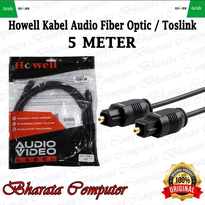 

Diskon! Howell 5M Kabel Toslink Digital Audio / Fiber Optic 5 meter Original
