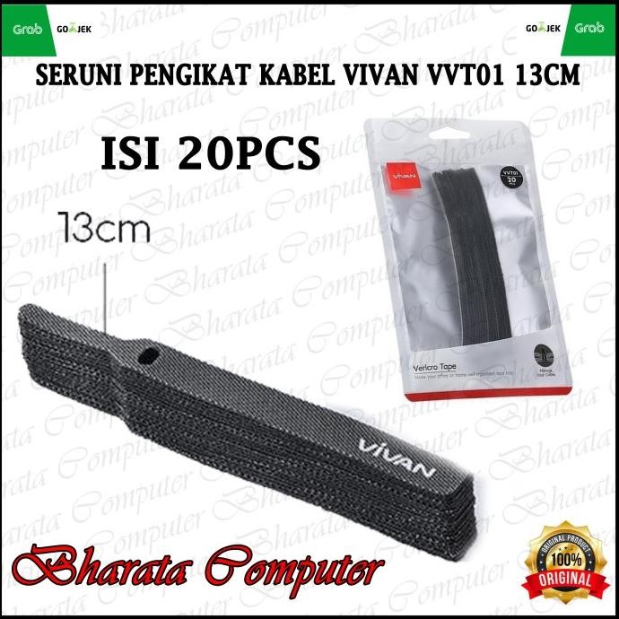 

Diskon! SERUNI PENGIKAT KABEL VIVAN VVT01 13CM 1 PLASTIK ISI 20 PCS Original