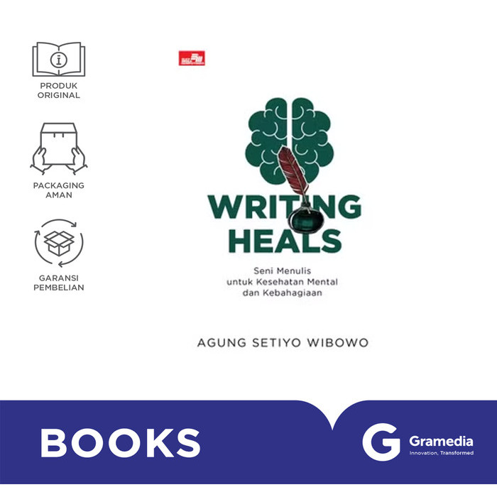 

Gramedia Buku Writing Heals - Seni Menulis Untuk Kesehatan Mental Dan Kebahagiaan