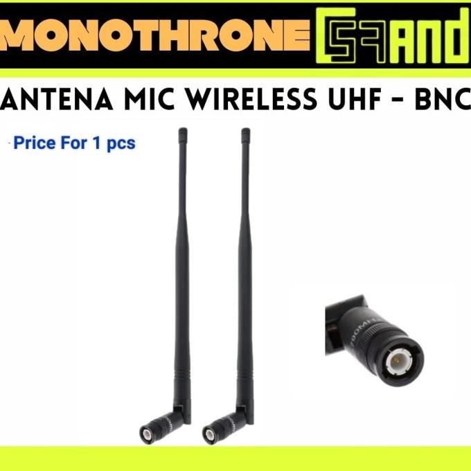 Antena Mic Microphone Wireless UHF BNC Sinyal Konektor Antena Nirkabel